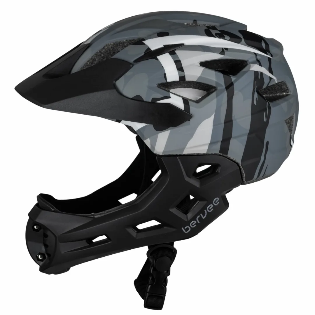 Kask Full Face bervee – szare moro – zdjęcie 1