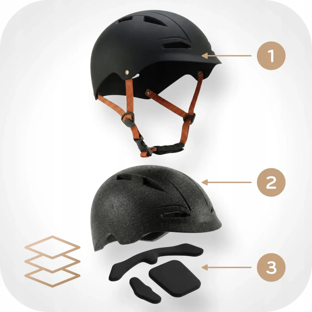 Kask Scout bervee – czarny