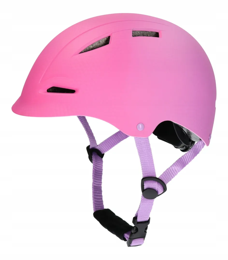 Kask Scout bervee różowy – sportowy kask na hulajnogę dla dziecka